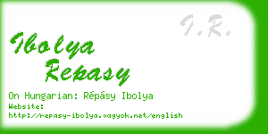 ibolya repasy business card