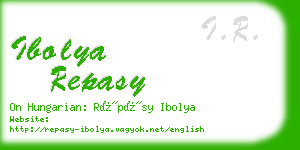 ibolya repasy business card
